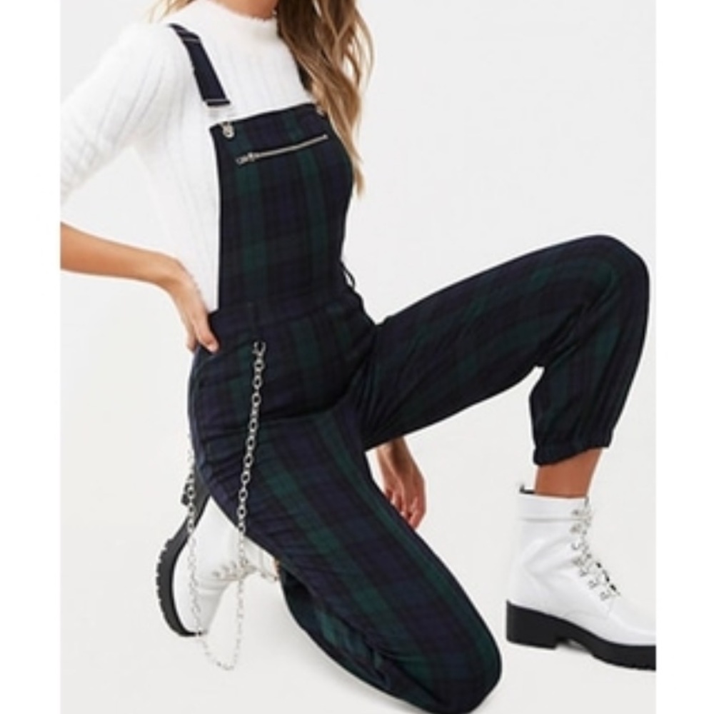 Green and black jumpsuit
